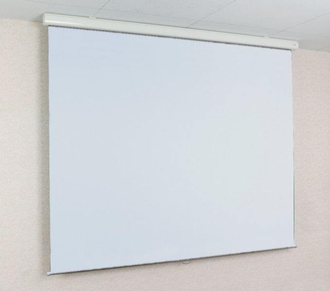 スプリング巻上スクリーン 120インチ