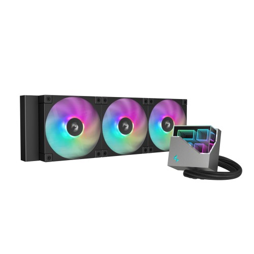 LT360 ARGB/360mm水冷CPUクーラー/ブラック/インフィニティミラー水冷ブロック/第5世代ポンプ/FD12 ARGBファン/Intel LGA1851/1700/1200/1151/1150/1155/AMD AM5/AM4