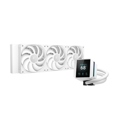 MYSTIQUE 360 WH/360mm水冷CPUクーラー/ホワイト/2.8インチTFTディスプレイ搭載/「FT12 SE」ファン/Intel LGA1851/1700/1200/1151/1150/1155/AMD AM5/AM4対応