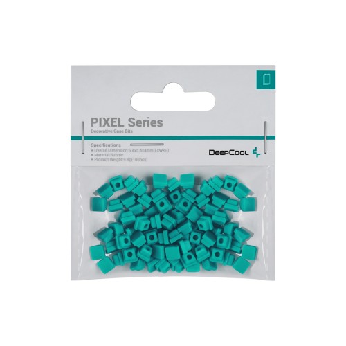PIXEL GB/DeepCoolケースの通気孔にデザインを描けるゴム製ビット/グリーン/100個パック/対応ケース「MORPHEUS」/「CH780」/「CH560」シリーズ/「CH360」シリーズ