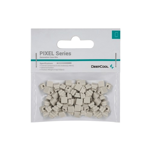 PIXEL GY/DeepCoolケースの通気孔にデザインを描けるゴム製ビット/グレー/100個パック/対応ケース「MORPHEUS」/「CH780」/「CH560」シリーズ/「CH360」シリーズ