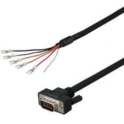 三菱表示器GOT2000/1000(D-SUB9P)⇔三菱計算機リンク(圧着端子)用RS-422ケーブル(20m)