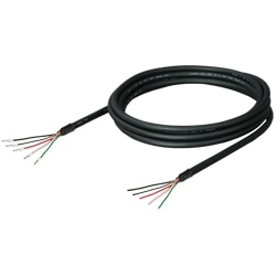 三菱表示器GT10（端子台）⇔インバータ用ケーブル バラ線⇔棒圧着端子、RS-422（3m)