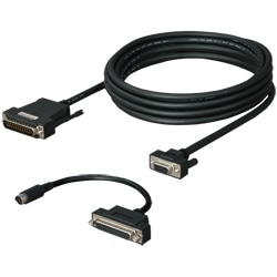 三菱シーケンサ（D-SUB25P）対応RS-422/RS-232Cコンバータ（10m）、DFX-422CAB