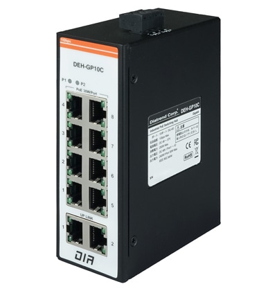 ＜PoE対応＞産業用イーサネットスイッチングハブ ギガビットタイプ