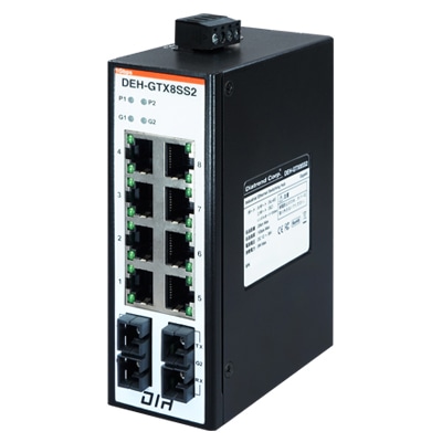 産業用イーサネットスイッチングハブ ギガビット8ポート SC2ポート シングルモード
