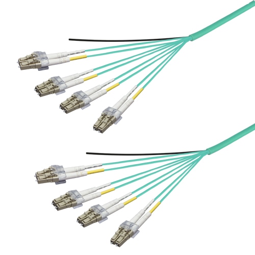 光ファイバーケーブル (OM3マルチモード/LC-LC/屋内用(補強)/8芯)【20m】