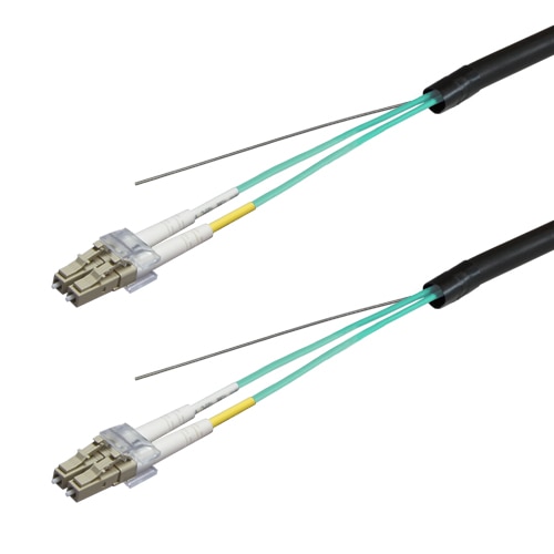 光ファイバーケーブル (OM3マルチモード/LC-LC/屋外用(補強)LAPシース/2芯)【5m】