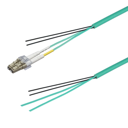 光ファイバーケーブル (OM3マルチモード/LC-コネクタなし/屋内用(補強)/2芯)【2m】