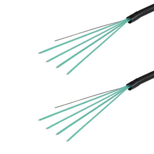 光ファイバーケーブル (OM3マルチモード/両端コネクタなし/屋外用(補強)LAPシース/4芯)【15m】