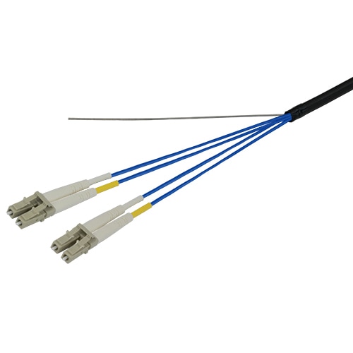 光ファイバーケーブル (マルチモード/LC-LC/屋外用(補強)LAPシース/4芯)【15m】