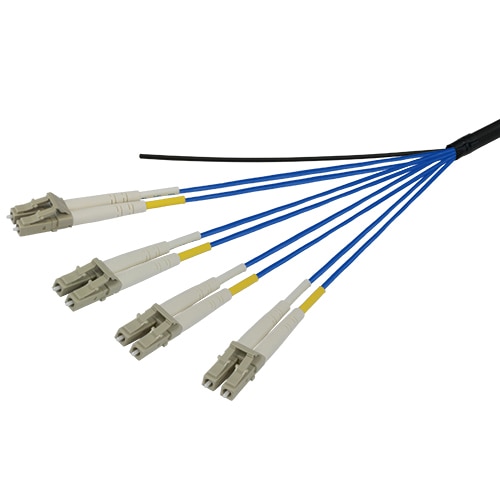 光ファイバーケーブル (マルチモード/LC-LC/屋外用(補強)LAPシース/8芯)【25m】