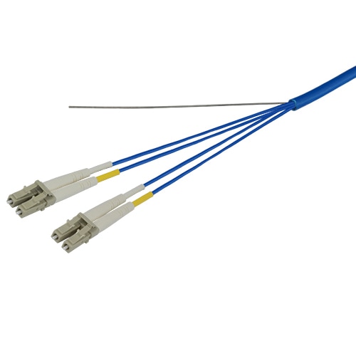光ファイバーケーブル (マルチモード/LC-LC/屋内用(補強)/4芯)【15m】