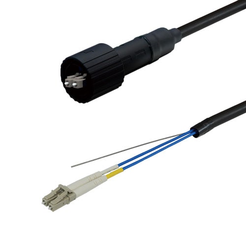 光ファイバーケーブル (マルチモード/LC-LC/防塵防水(片端)/2芯)【40m】