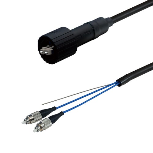 光ファイバーケーブル (マルチモード/LC-FC/防塵/2芯) 50m