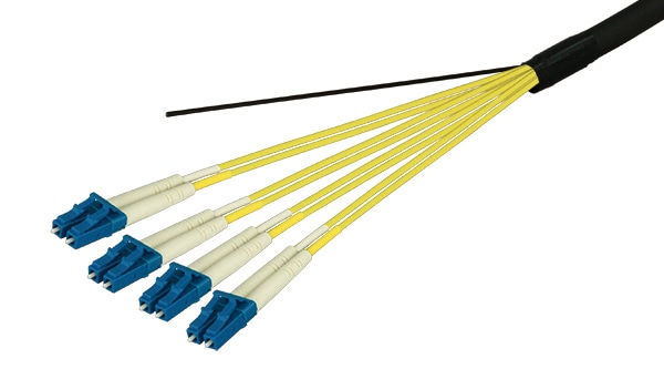 光ファイバーケーブル (シングルモード/LC-LC/屋外用(補強)LAPシース/8芯)【25m】