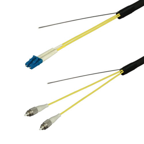 光ファイバーケーブル (シングルモード/LC-FC/屋外用(補強)LAPシース/2芯)【35m】