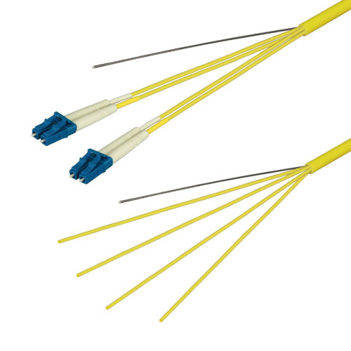 光ファイバーケーブル (シングルモード/LC-コネクタなし/屋内用(補強)/4芯)【5m】