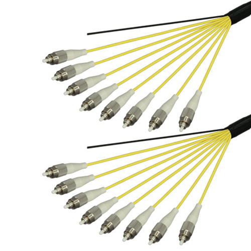 光ファイバーケーブル (シングルモード/FC-FC/屋外用(補強)LAPシース/8芯)【10m】