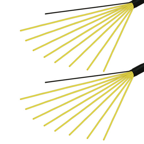 光ファイバーケーブル (シングルモード/両端コネクタなし/屋外/8芯) 35m