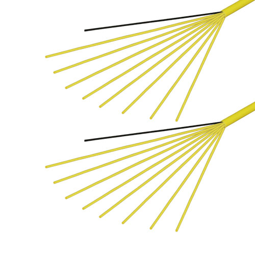 光ファイバーケーブル (シングルモード/両端コネクタなし/屋内/8芯) 45m