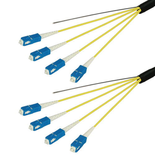 光ファイバーケーブル (シングルモード/SC-SC/屋外用(補強)LAPシース/4芯)【45m】