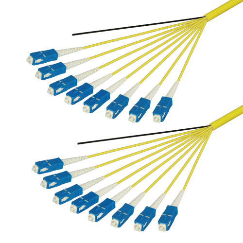 光ファイバーケーブル (シングルモード/SC-SC/屋内用(補強)/8芯)【2m】