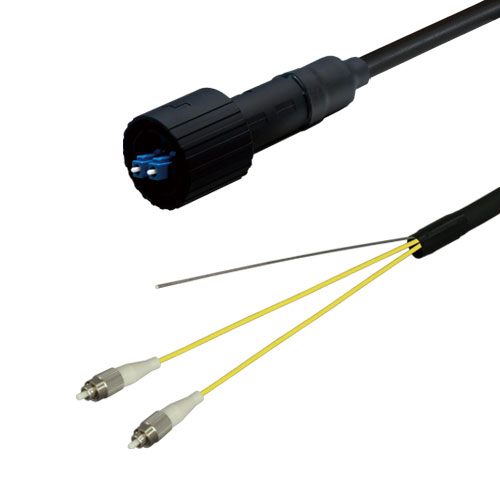 光ファイバーケーブル (シングルモード/LC-FC/防塵防水(片端)/2芯)【10m】