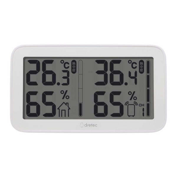 コードレス温湿度計 ホワイト
