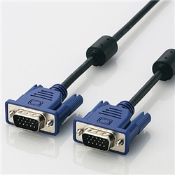 RoHS対応D-sub15ピン(ミニ)ケーブル/スリム/3m/ブラック