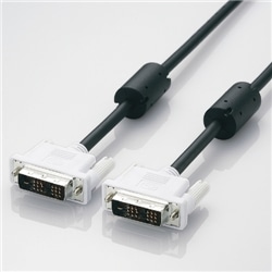 DVIシングルリンクケーブル 1.0m/DVI-D19pinオス-DVI-D19pinオス(ブラック)