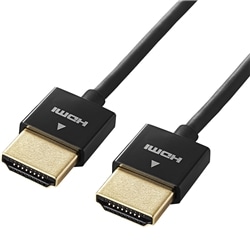 HDMIケーブル/イーサネット対応/スーパースリム/2.0m/ブラック