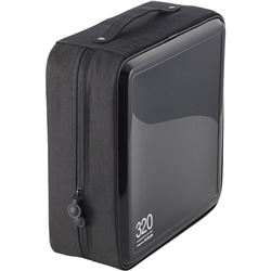 CD/DVDケース/セミハード/ファスナー付/320枚入/ブラック