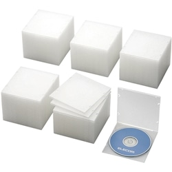 Blu-ray/DVD/CDスリムPPケース/1枚収納/100パック/クリア