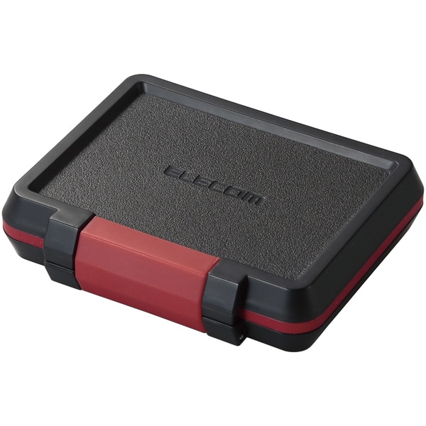 メモリカードケース/ハード/SD8枚+microSD8枚収納/ブラック