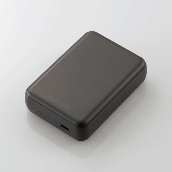 モバイルバッテリー/リチウムイオン電池/15W/10000mAh/USB Type-C入出力×1/ダークグレー