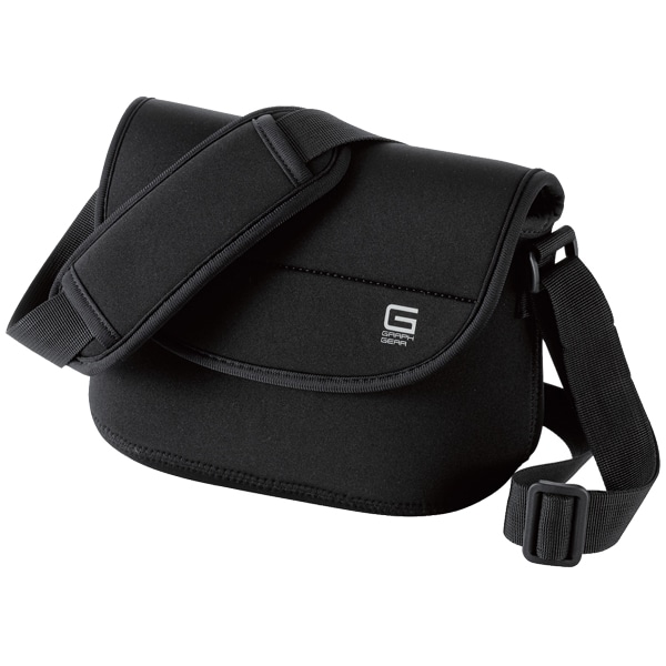 デジカメケース/GRAPH GEAR/ショルダーバッグ/ブラック
