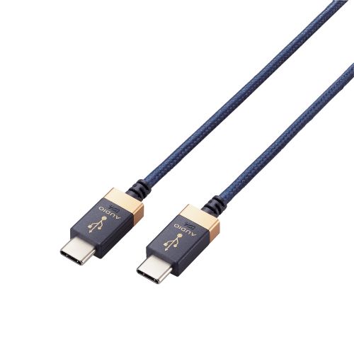 AVケーブル/音楽伝送/USB Type-C to USB Type-Cケーブル/USB2.0/1.0m/ネイビー