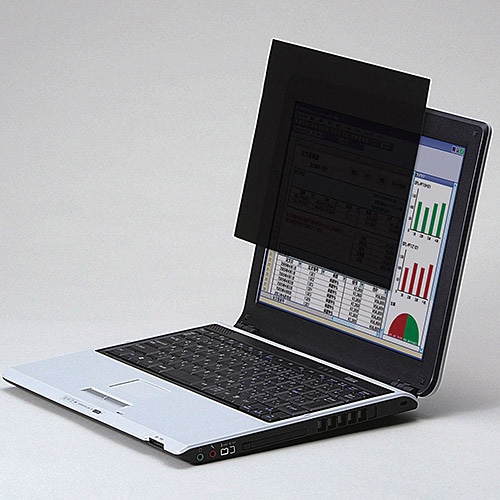 薄いのぞき見防止フィルター/やわらか/13.3(16:9)インチワイド