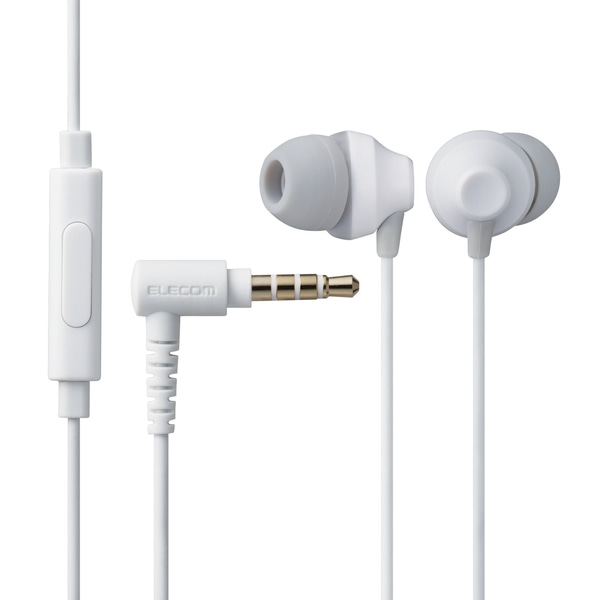 ステレオイヤホン/カナル型/φ3.5mm/マイク付/FAST MUSIC/F12C/10.0mmドライバー/ホワイト