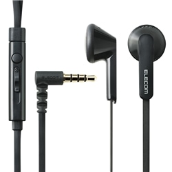 スマートフォン用ステレオヘッドホンマイク(インナーイヤータイプ)/1.2m/ブラック