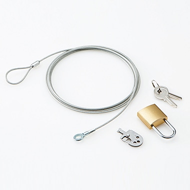 セキュリティワイヤー/南京錠/マルチロックパーツ/統一キー仕様