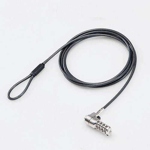 セキュリティワイヤー/ダイヤル錠/スロットサイズ(3.2×4.5mm)