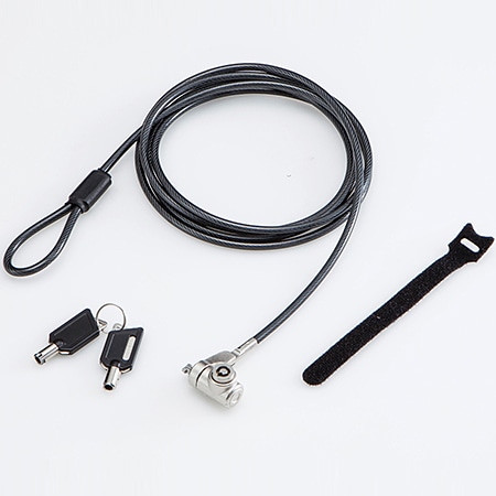 セキュリティワイヤー/シリンダー錠/スロットサイズ(3×7mm)/マスターキー仕様