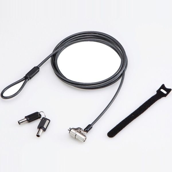 セキュリティワイヤー/シリンダー錠/スロットサイズ(3.2×4.5mm)/通常キー