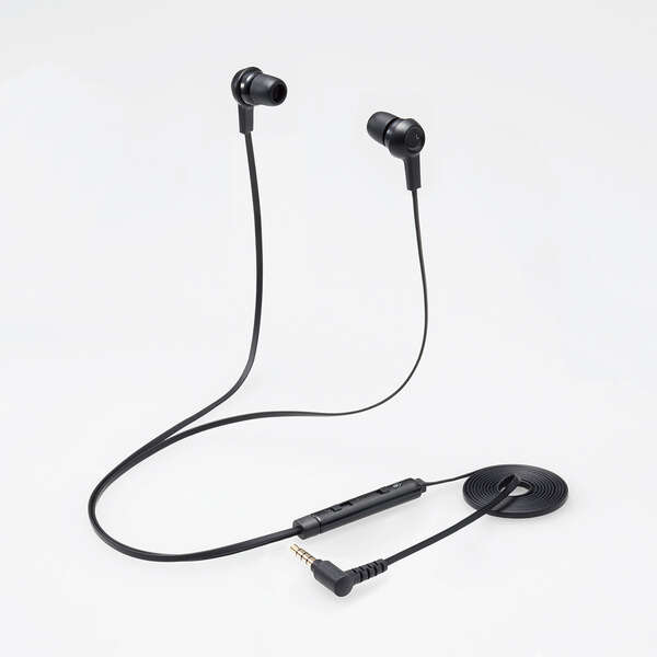 インナーイヤー型ヘッドセット/カナル/ミュートスイッチ付/両耳/4極φ3.5mm/変換ケーブル付/ブラック