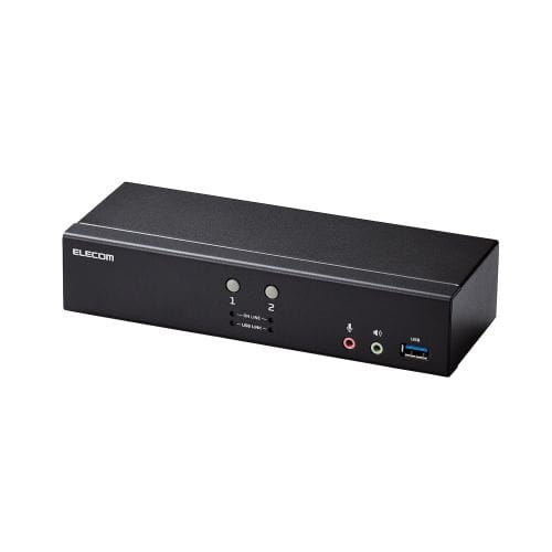 パソコン切替器(KVM)/DisplayPort/2ポート