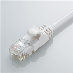CAT6準拠 GigabitやわらかLANケーブル 1m(ホワイト)