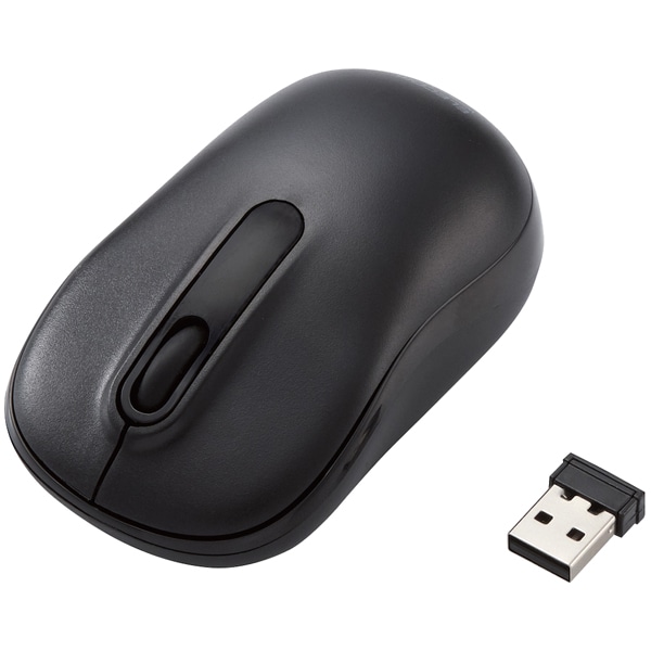 無線マウス/光学式/Mサイズ/抗菌/ブラック