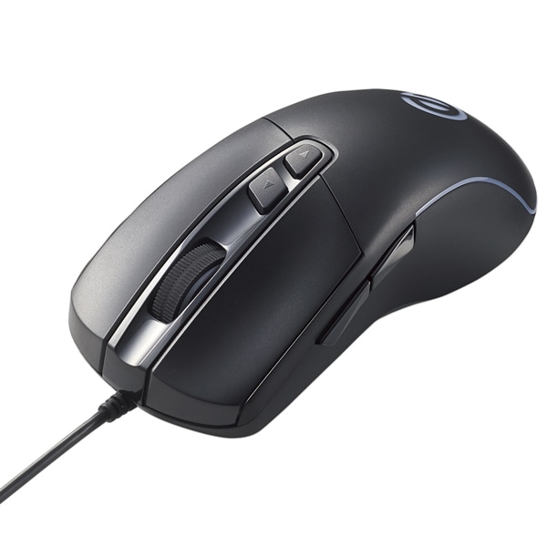 ゲーミングマウス/光学式/8000万回耐久スイッチ/6200dpi/5ボタン/有線/ブラック